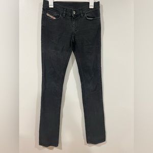 Diesel, black, straight cut jeans. Size 27